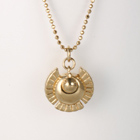 �ӂ��琝�b�y���_���g - ��Fsilver + 18K gold coating