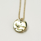 �ӂ��琝�b�y���_���g - ��Fsilver + 18K gold coating